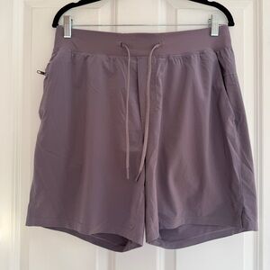 Lululemon license to train unlined shorts size medium 7" inseam twilight rose